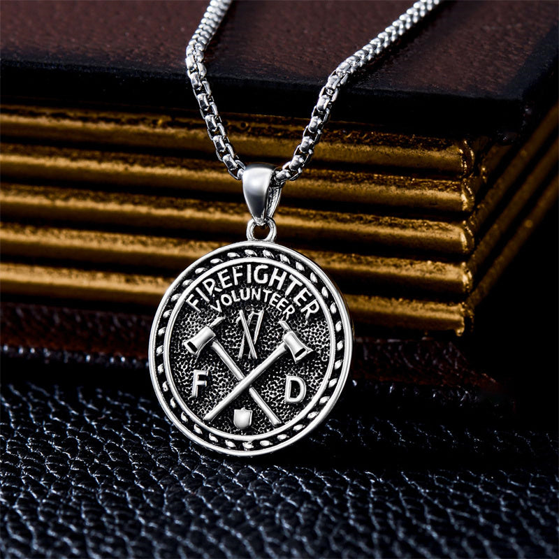 Sterling Silver Aztec Lion Cross Pendant Necklace