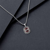 Sterling Silver 2025 Graduation Necklace Customized Text and Birthstone Pendant Necklace