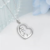 Sterling Silver Manatee Pendant Necklace