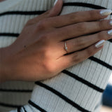 14K Yellow Gold 0.2 Cara Moissanite Engagement Ring