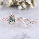 Sterling Silver 10K 14K 18K Gold Pear Shaped Gemstone Engagement Ring