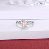 Sterling Silver Heart Urn Ring for Ashes Engraved With Always in My Heart