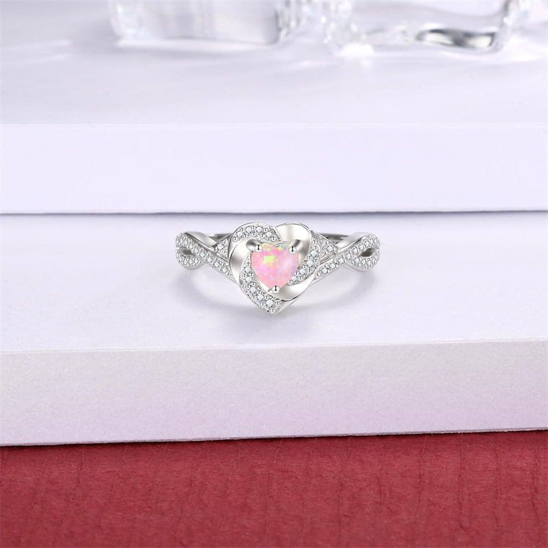 Sterling Silver Heart Urn Ring for Ashes Engraved With Always in My Heart