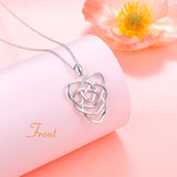 Sterling Silver Celtic Knot Mother and Child Pendant Necklace