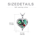 Sterling Silver Birthstone Caduceus & Stethoscope Pendant Necklace