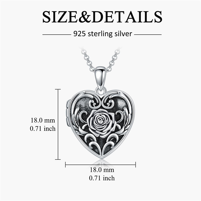 Sterling Silver Personalized Photo  Pendant Necklace