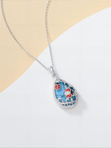 Sterling Silver Turquoise Butterfly Dragonfly Bee Hummingbird Ladybug Pendant Necklace