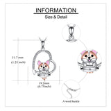 Sterling Silver Corgi Pendant  Animal Necklace