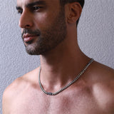 Stainless Steel Personalized Name Pendant Necklace for Men