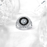 Sterling Silver Personalized Birthstone Engraved   Graduation Class Ring for Women