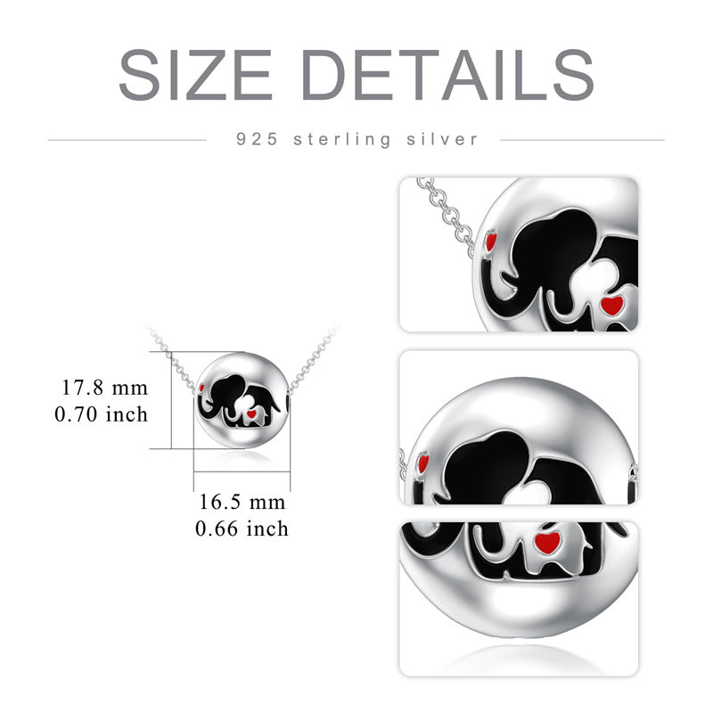 Sterling Silver Elephant Urn Necklace for Ashes