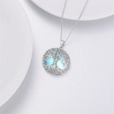 Sterling Silver Tree of Life Spiritual Protection Pendant Necklace