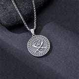 Sterling Silver Islamic Allah Religious Pendant Necklace
