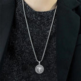 Sterling Silver  Eagle Elephant Fox Octopus Trident  Pig Raven Scorpion Pendant Necklace