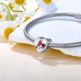 Sterling Silver Red Cardinal Bird Charm Beads