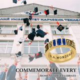 Sterling Sliver Personalied Engraved Birthstone Graduation High School Rings