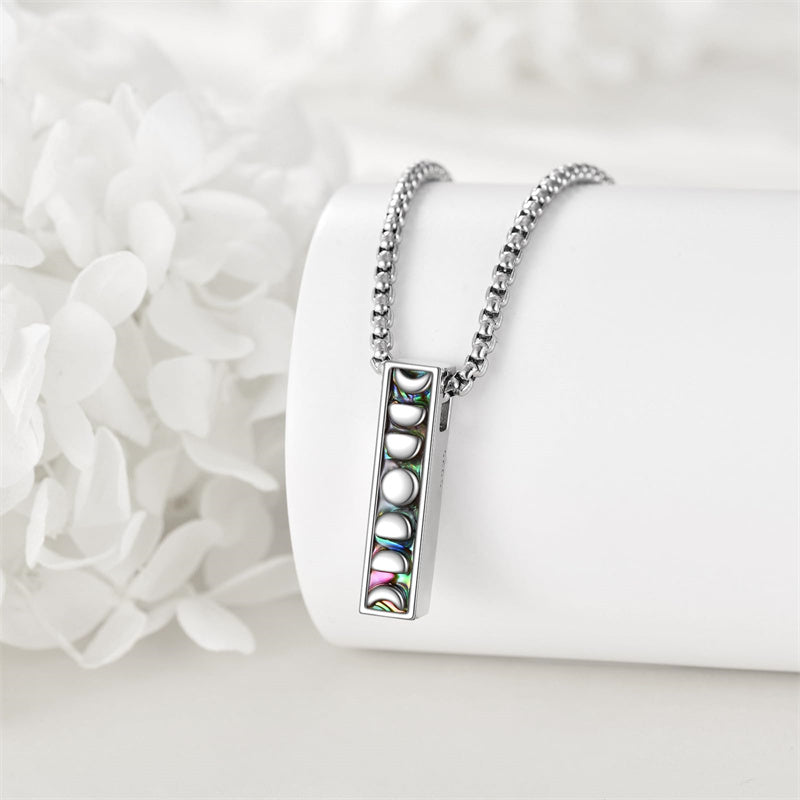 Sterling Silver Abalone Shell Butterfly Dragonfly Moon Phase Mountains Sunflower Tree of Life Urn Necklaces for Ashes