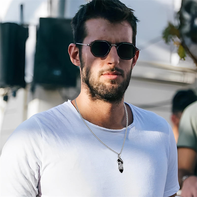 Sterling Silver Crystal Saint Michael Saint Christopher Guardian Angel Guadalupe Pendant Necklace