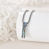 Sterling Silver Abalone Shell Butterfly Dragonfly Moon Phase Mountains Sunflower Tree of Life Urn Necklaces for Ashes