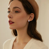 Sterling Silver Birthstone Otter Stud Earrings