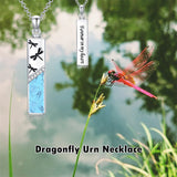 Sterling Silver  Opal Personalized Engraved Bar Pet  Butterfly Dragonfly Tree of Life  Urn Necklace for Ashes