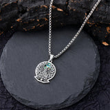 Sterling Silver Eagle SPQR Pendant Necklace for Men