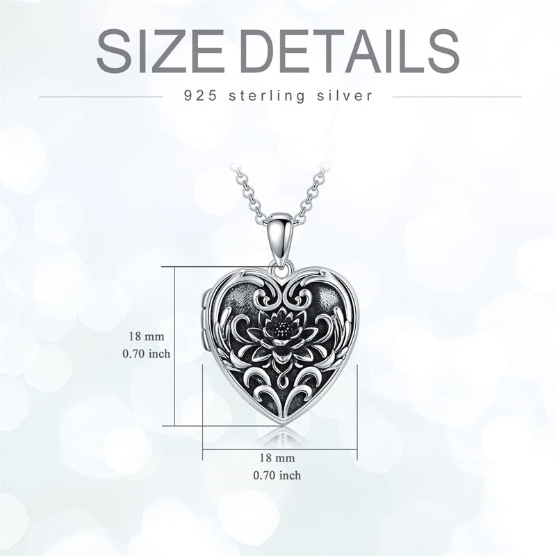 Sterling Silver Personalized Photo  Pendant Necklace