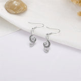 Sterling Silver Music Paino Dangle Earrings