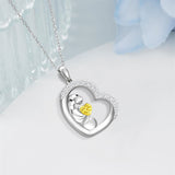 Sterling Silver Manatee Pendant Necklace