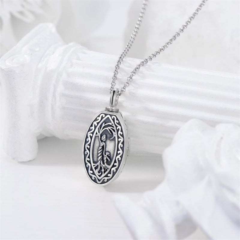 Sterling Silver Tree of Life Urn Necklaces for Ashes