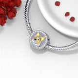 Sterling Silver Personalized Dog Breed Photo Charm Beads