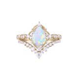 Sterling Silver 10K 14K 18K Gold Pear Shaped Gemstone Engagement Ring