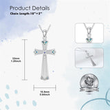 Sterling Silver Turquoise Cross Bear Claw Cowboy Boot Pendant Necklace