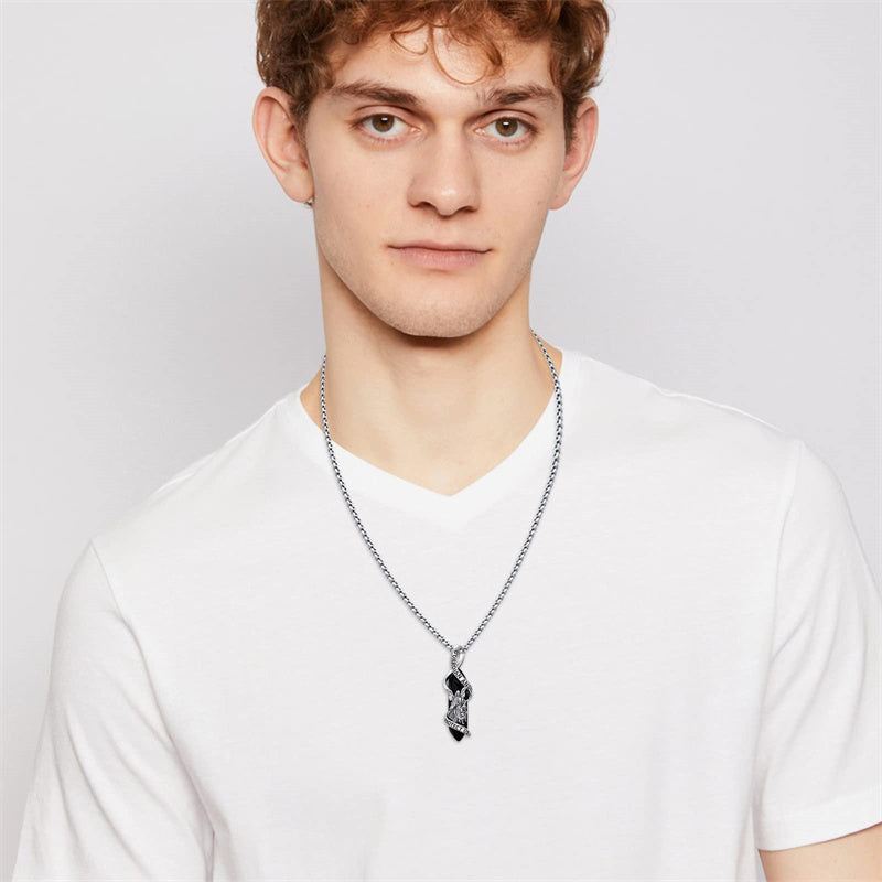 Sterling Silver Crystal Saint Michael Saint Christopher Guardian Angel Guadalupe Pendant Necklace