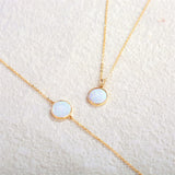 14K Gold Mother of Pearl Abalone Turquoise Black Onyx Opal Coin Pendant Necklace