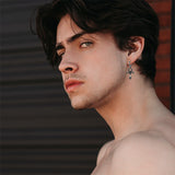 Sterling Silver Ankh Dangle Earrings