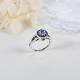 Sterling Silver Moonstone Butterfly Urn Ring for Ashe With Engraved