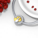 Sterling Silver Personalized Dog Breed Photo Charm Beads