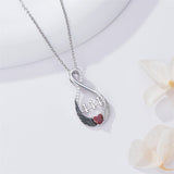 Sterling Silver Infinity Angel Number 444 Pendant Necklace