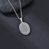 Sterling Silver St Anthony Francis Joseph Peregrine Raphael Sebastian Medal  Protection Pendant Necklace