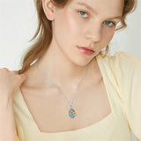 Sterling Silver Turquoise Butterfly Dragonfly Bee Hummingbird Ladybug Pendant Necklace