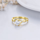 14K Gold 1.3 Carat(cttw) Moissanite Engagement Wedding Ring