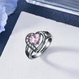 Sterling Silver Personalized Birthstone &Engraved High School Class Ring Graduation Ring