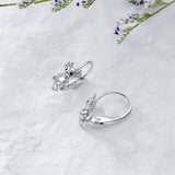 Sterling Silver Axolotl Leverback Earrings