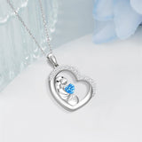 Sterling Silver Manatee Pendant Necklace