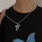 Sterling Silver Phoenix Pendant Necklace