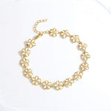 Sterling Silver Daisy Flower Bracelet