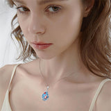 Sterling Silver Turquoise Butterfly Dragonfly Bee Hummingbird Ladybug Pendant Necklace