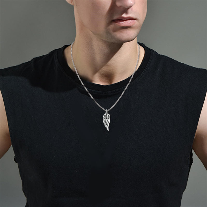 Sterling Silver Angel Wing Urn Necklace for Ashes