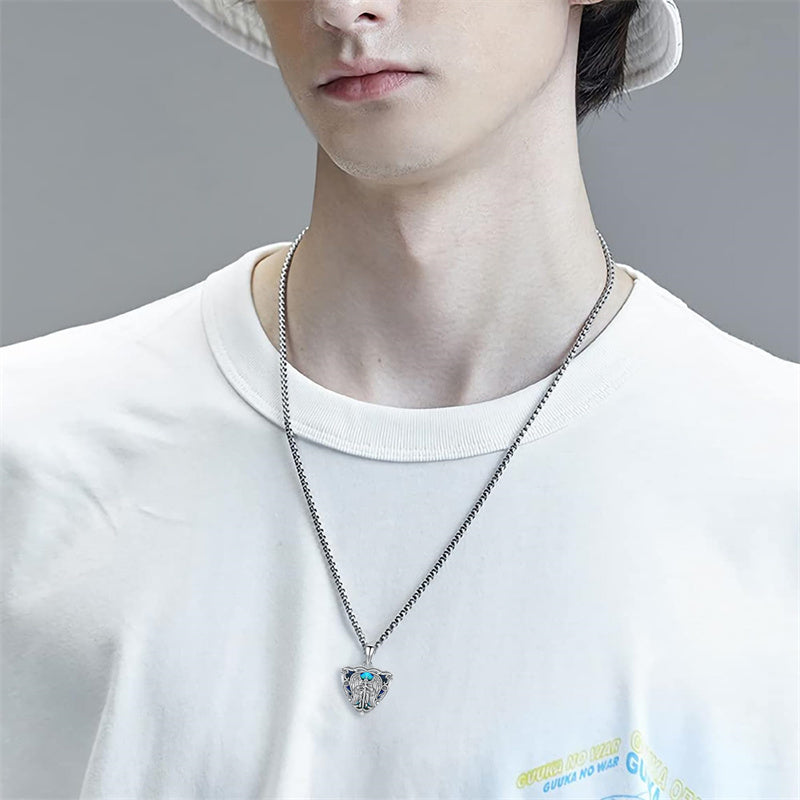 925 Sterling Silver Saint Michael Necklace Warrior Protect Us Amulet Jewelry Gift for Men Father